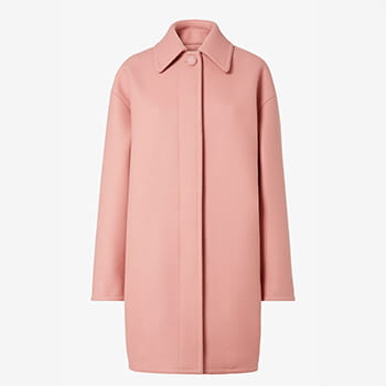 Fendi Pink Wool Parka