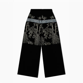 Giorgio Armani Embroidered Velvet Trousers