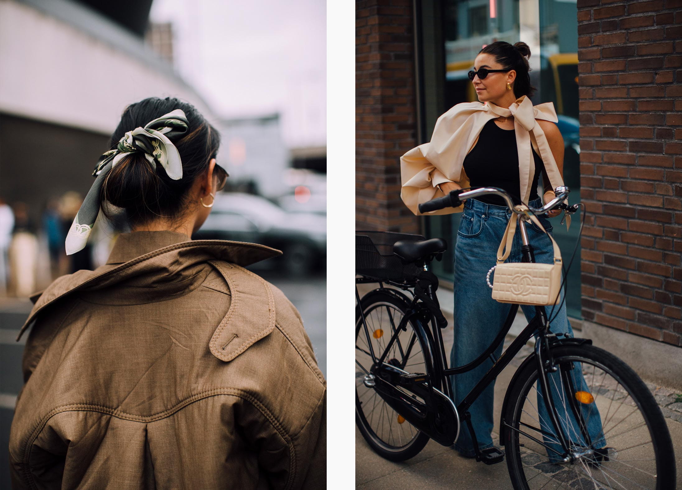 Women wearing the bow trend of 2023