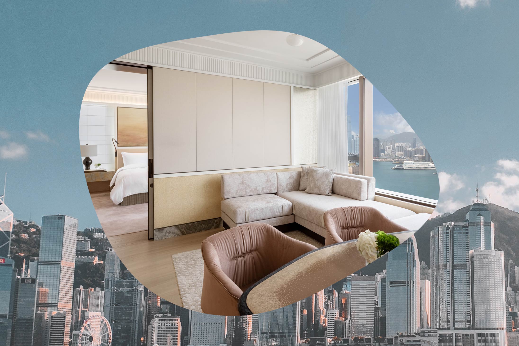 A room at the Island Shangri-La Pacific Place Hong Kong