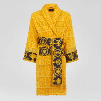 Versace I Love Baroque Bathrobe in Yellow