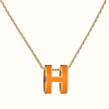 Hermès Pop H Pendant in Orange H