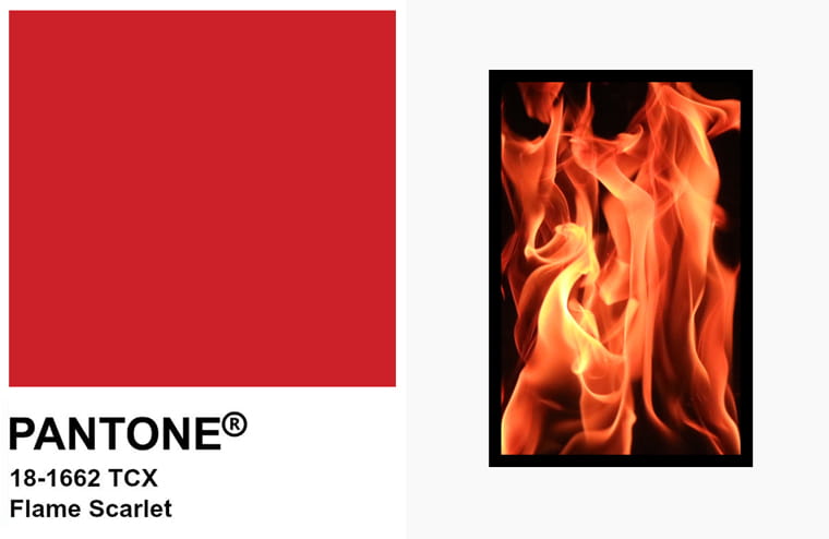 Pantone Flame Scarlet