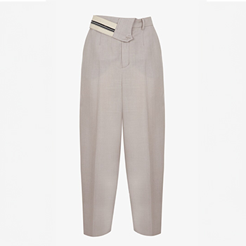 Fendi Dove Grey Mohair Trousers 