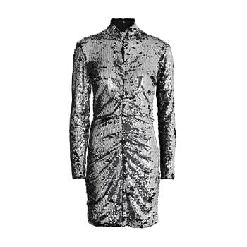 Isabel Marant Marnela Cutout Ruched Sequined Cotton-Jersey Mini Dress