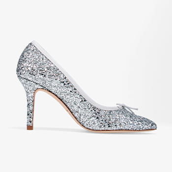 Repetto Cendrillon Pointy-Toe Pumps in Silver