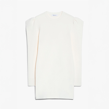 Max Mara Short Knit Dress in Vanilla