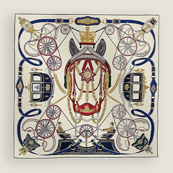 Hermès Stately Wheels Scarf 90