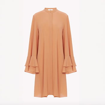 Chloé Fluid Short Dress in Crêpe de Chine