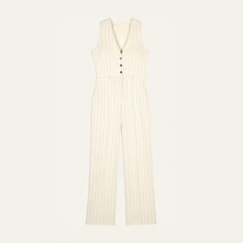 ba&sh Edo Jumpsuit in Ecru