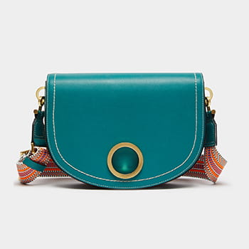 Max & Co. Leather Luna Bag in Light Blue 