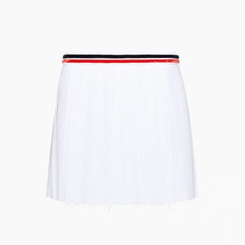 Miu Miu Poplin Skirt in White