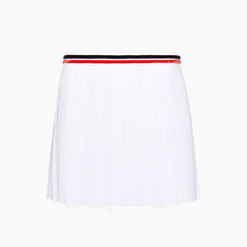 Miu Miu Poplin Skirt in White