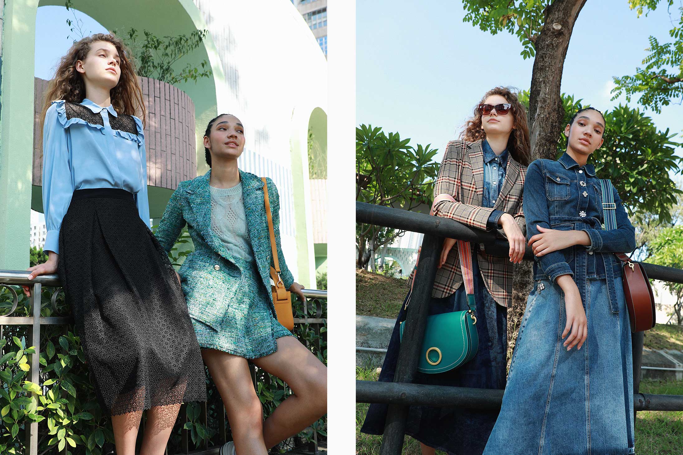 Models pose in iBlues and Max & Co. available at Pacific Place