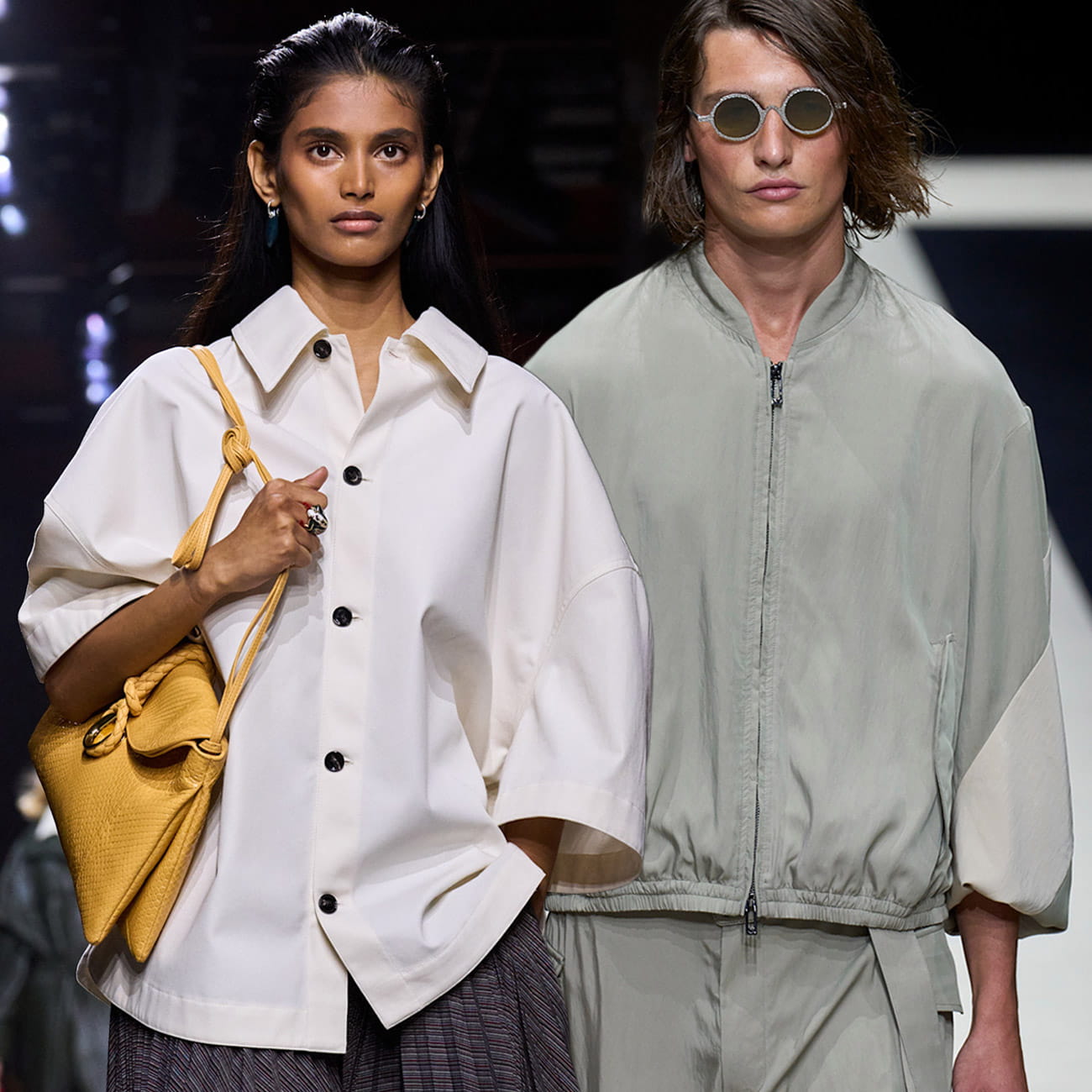 Rain-appropriate fashions for women and men