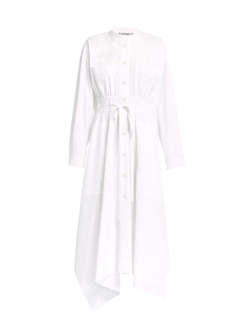 Sportmax Asymmetric Cotton Dress