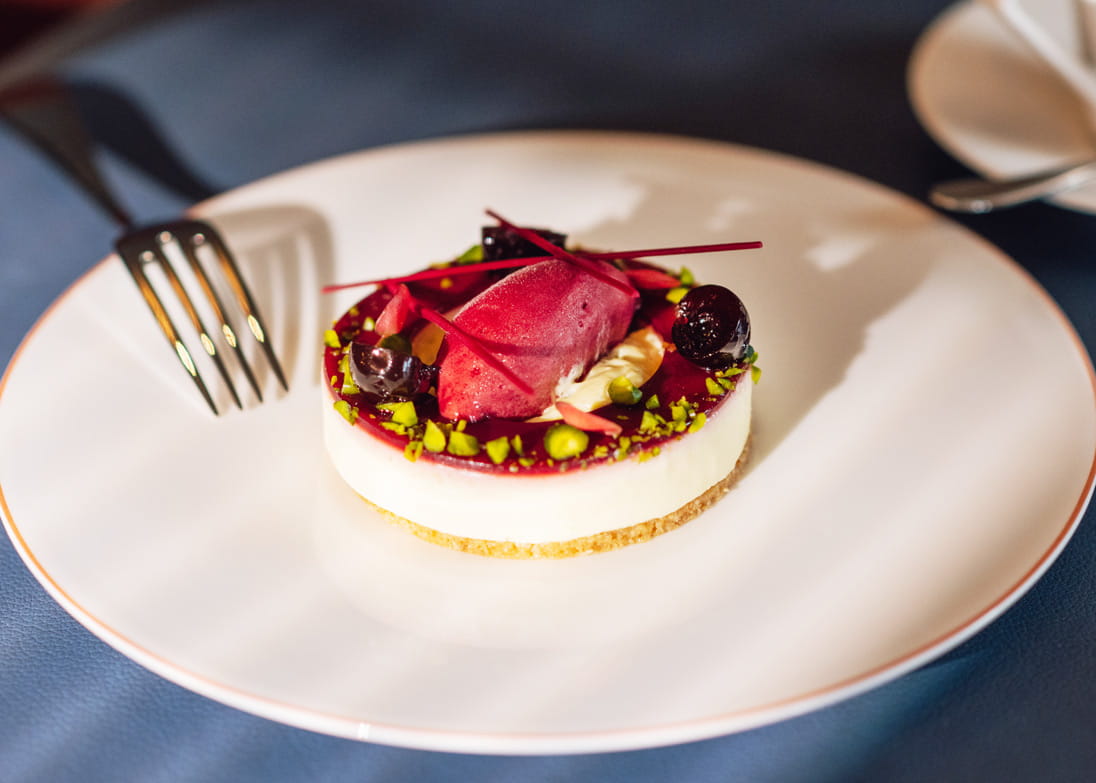 Brillat-Savarin cheesecake at Salisterra, The Upper House