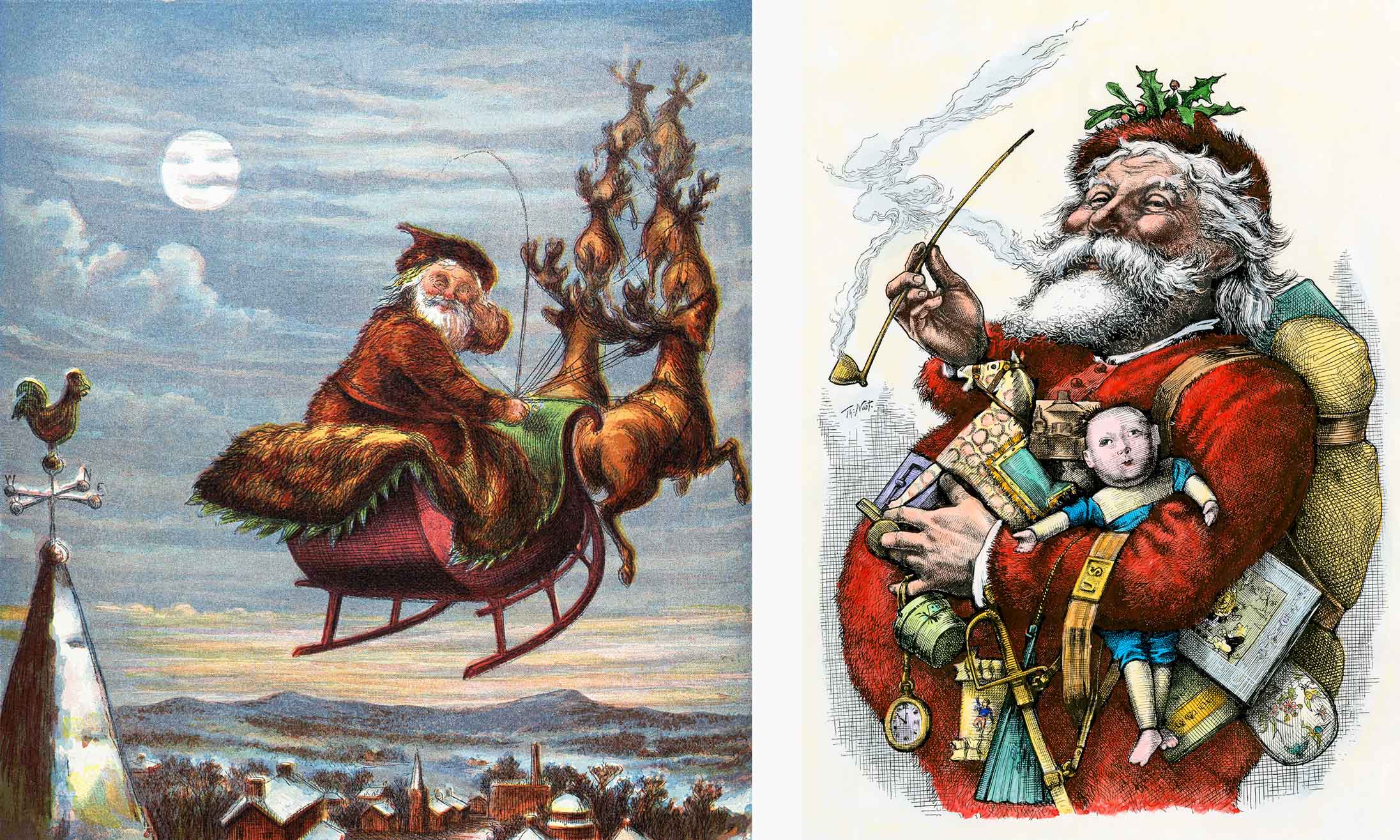 Historical depictions of Santa Claus