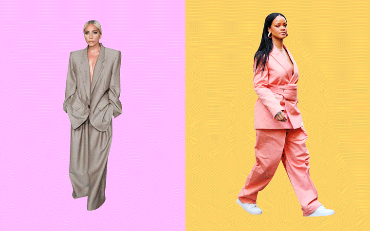 The ‘female suit’ has a long and complex history