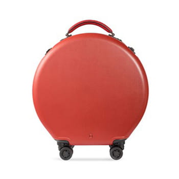 Ookonn Round Carry-On Spinner Suitcase in Red available Lane Crawford Home