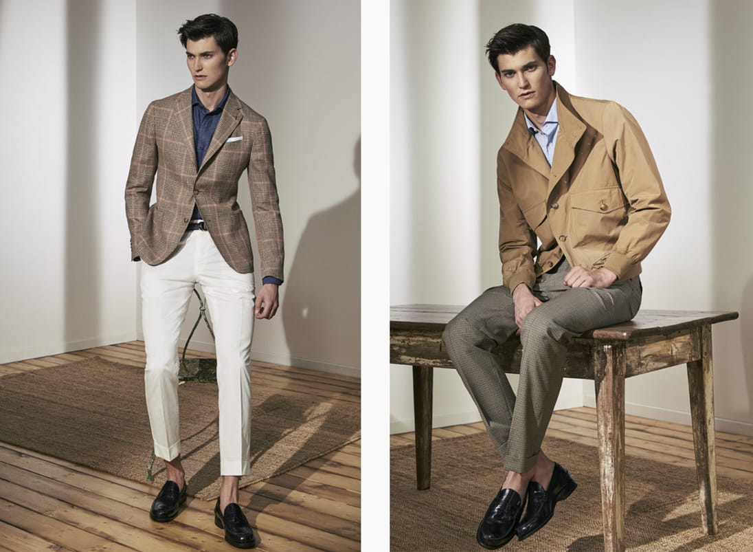 Sprezzatura-inspired looks from Trussardi Elegance’s Spring Summer 2019 collection, available at Harvey Nichols