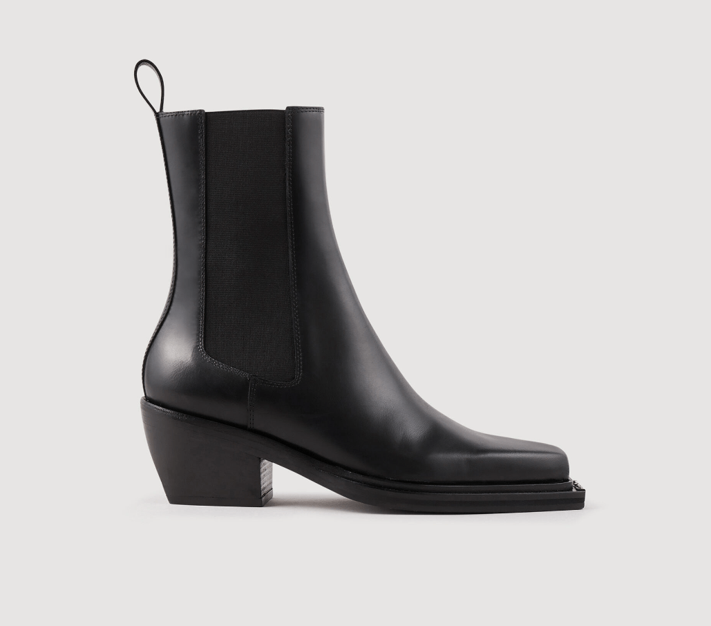 Sandro Leather Ankle Boots