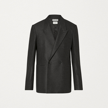 Bottega Veneta Double-Breasted Jacket in Cashmere Flannel