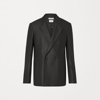 Bottega Veneta Double-Breasted Jacket in Cashmere Flannel