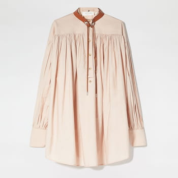 Sportmax Gathered Poplin Shirt
