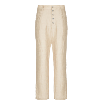 Giorgio Armani Trousers in Shantung-Styled Linen
