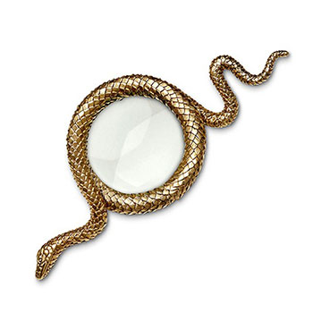 L'Objet Snake Magnifying Glass available from Lane Crawford Home