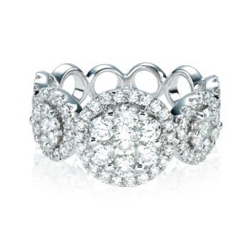 Masterpiece by king fook Round Diamond Ring