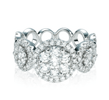 Masterpiece by king fook Round Diamond Ring