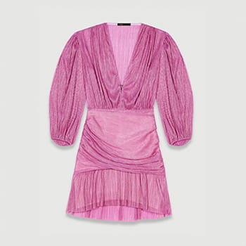 Maje Short Lamé Dress