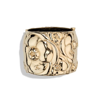 Chanel Metal & Gold Cuff
