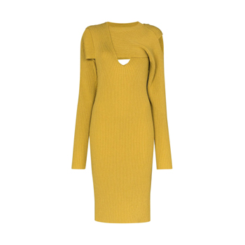 Bottega Veneta Cut-Out Knitted Dress