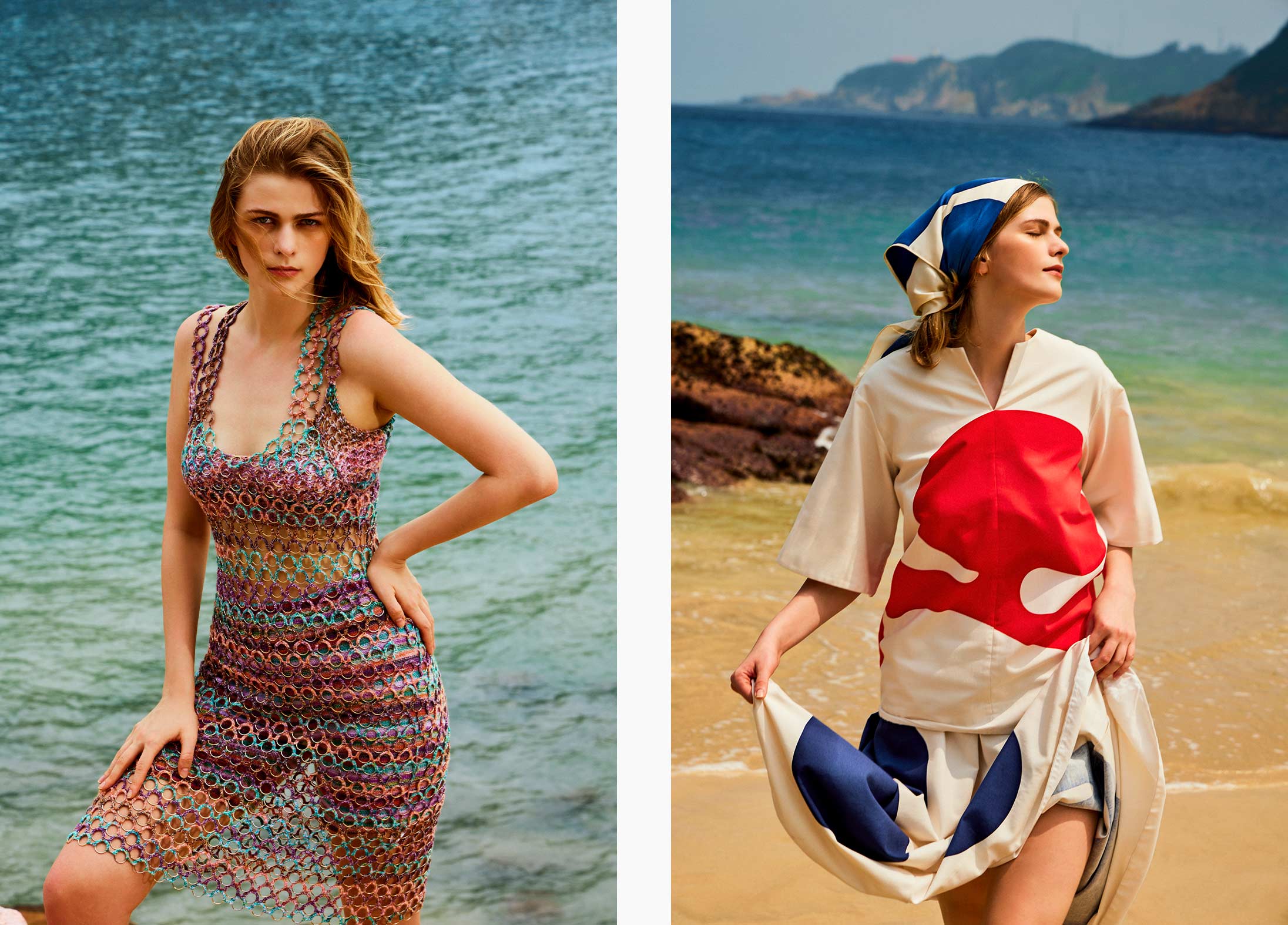 A model poses in Chloé and Marimekko available at Pacific Place