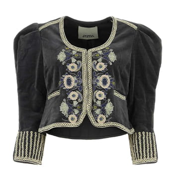 Isabel Marant Valeska Long-Sleeved Cropped Jacket