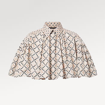 Louis Vuitton Monogram Tiles Cape Blouse