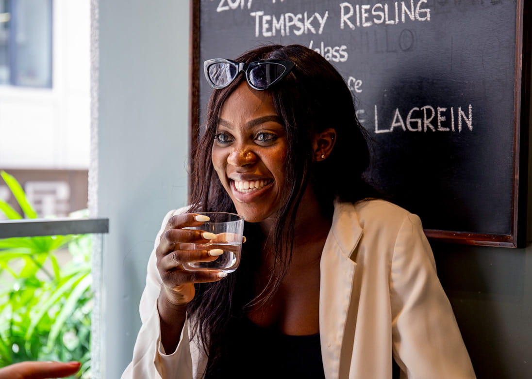 Ilunga shares a joke