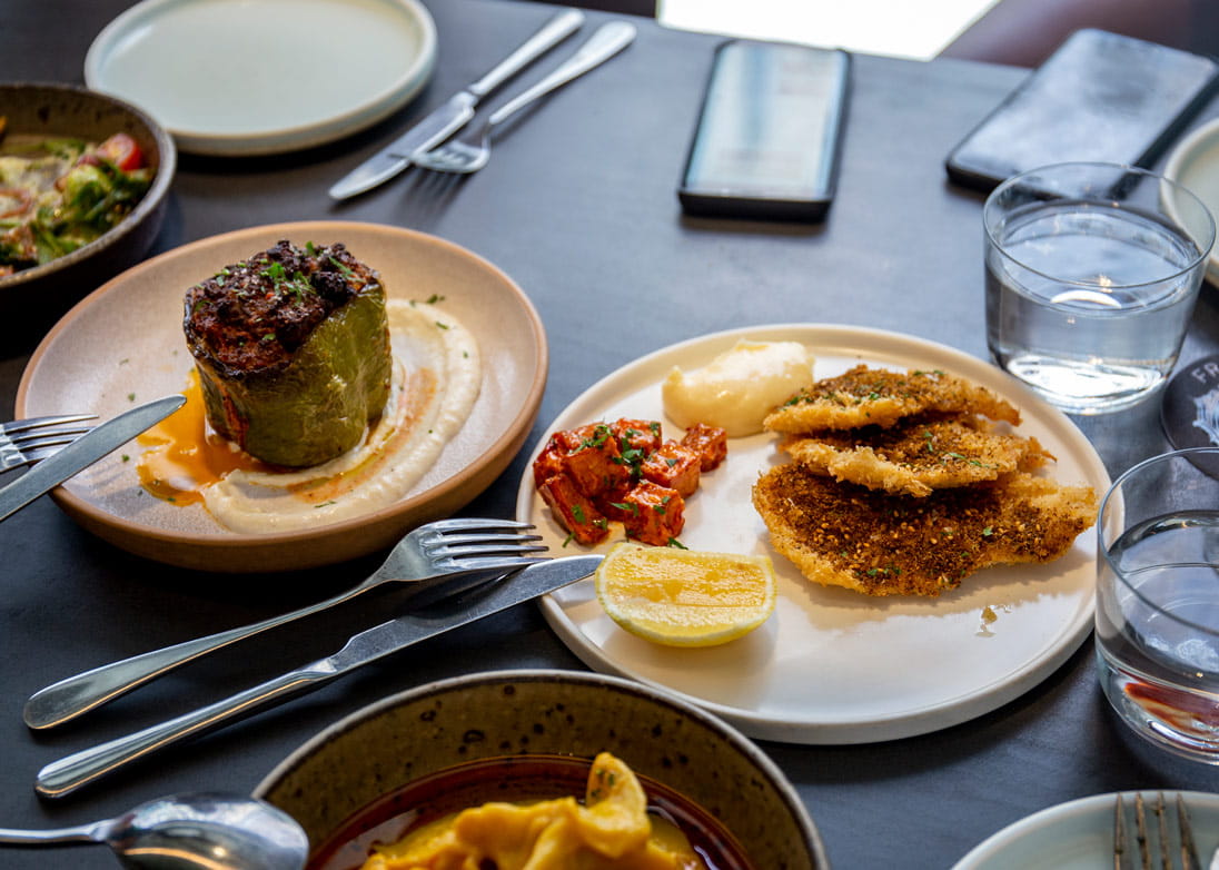 Foodie delights at Francis include Chicken Schnitzel with Za’atar and Aioli