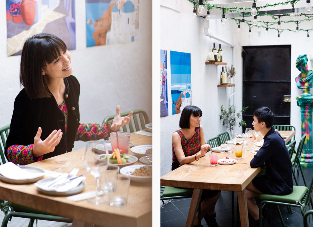 Hong Kong artist Laura Zhang speaks with writer Kaitlin Chan at Francis Hong Kong