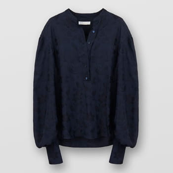 Chloé Washed Silk Floral Blouse