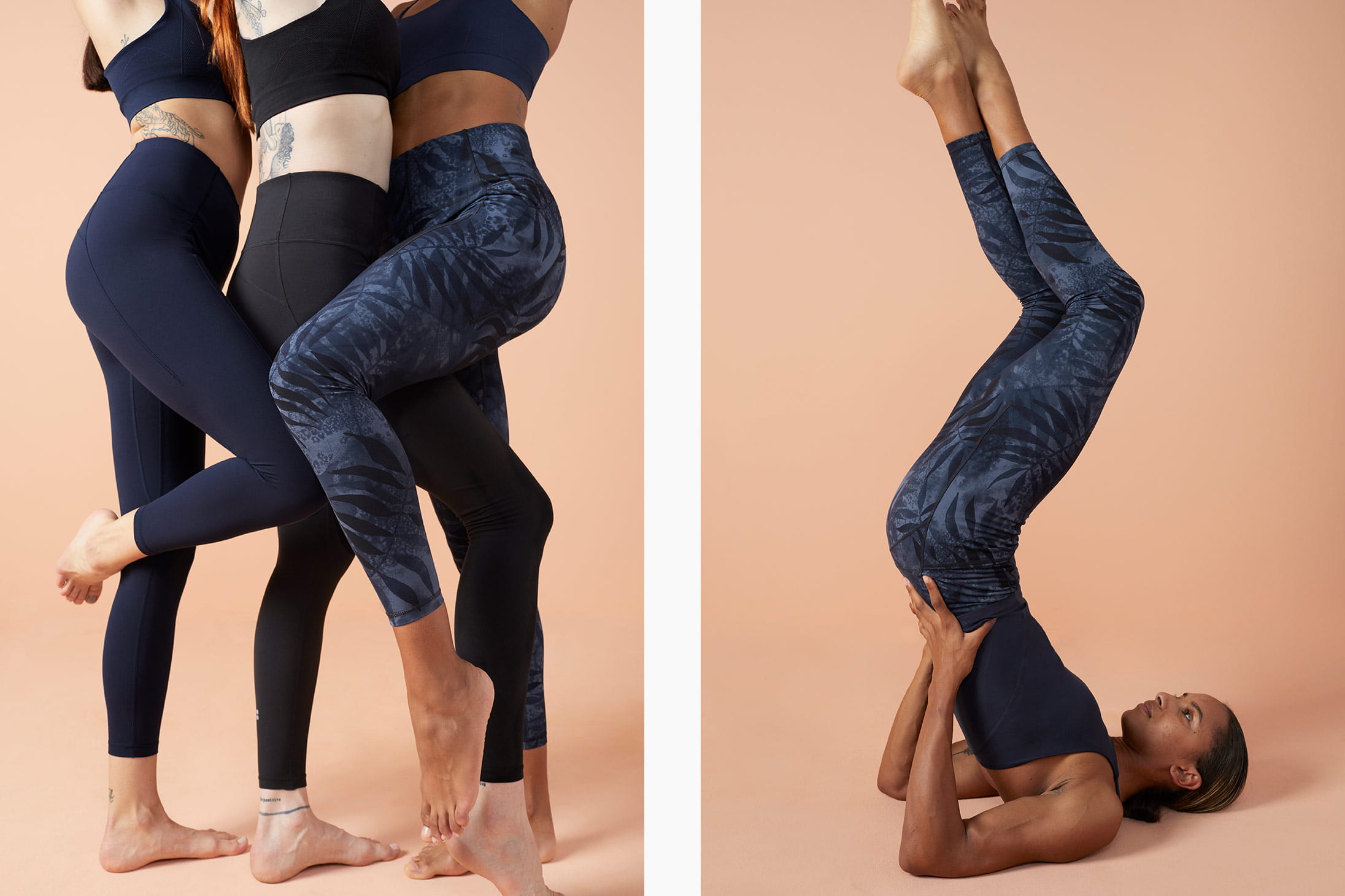 Models pose in Sweaty Betty available at Pacific Place