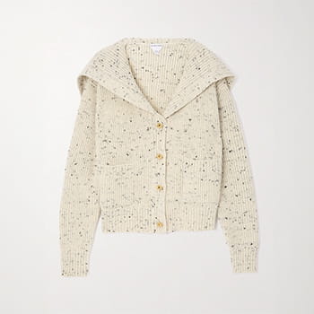 Bottega Veneta Ribbed Wool-Blend Cardigan 