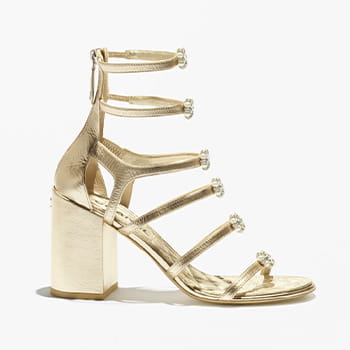 Chanel Laminated Lambskin Sandals