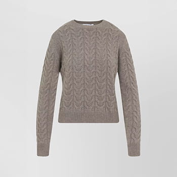Max Mara Aramis Cable-Knit Cashmere Sweater 