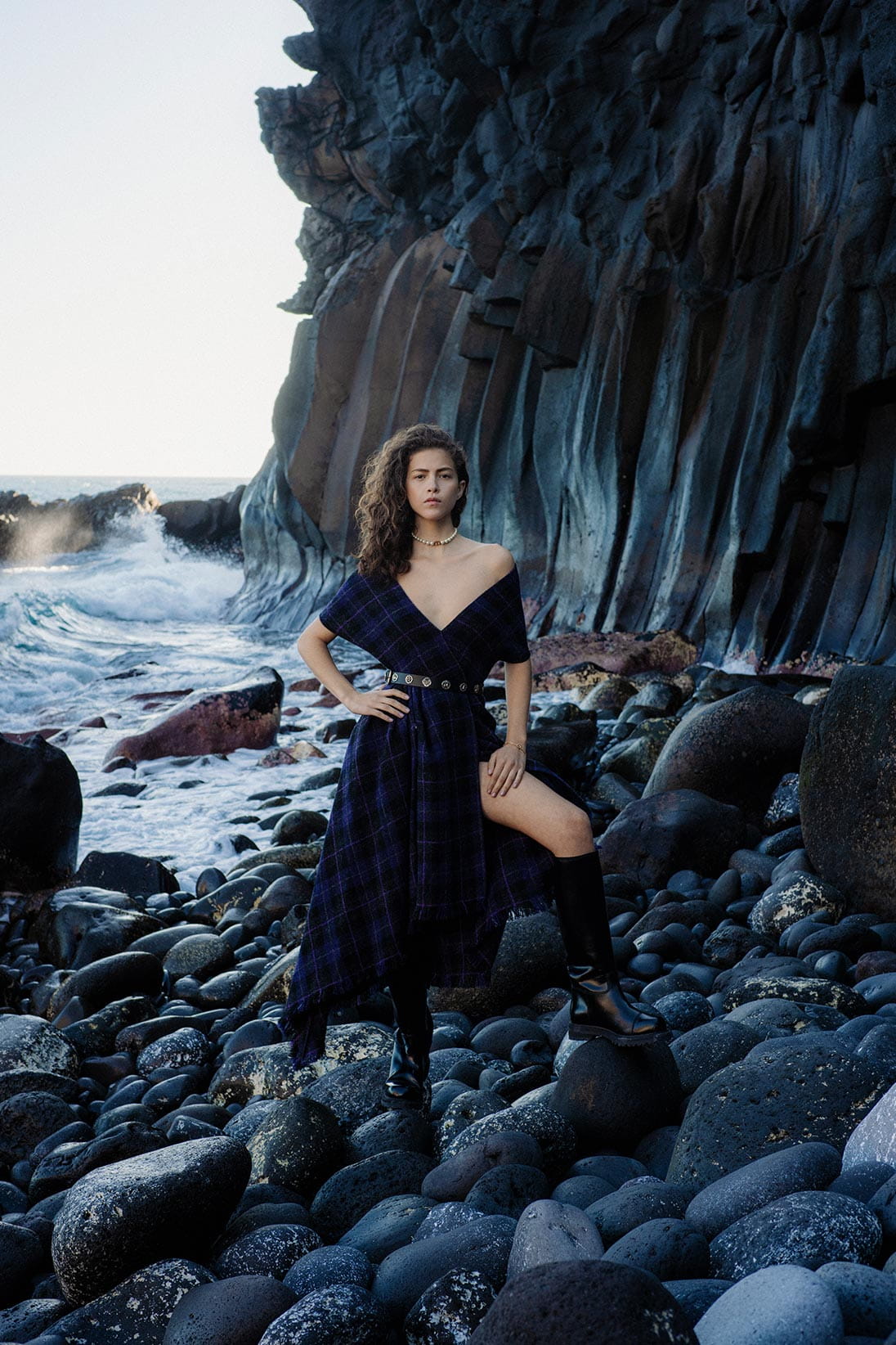 A model poses wearing DIOR in Tenerife