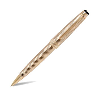 Montblanc Meisterstück Geometry Solitaire Champagne Gold LeGrand Fountain Pen