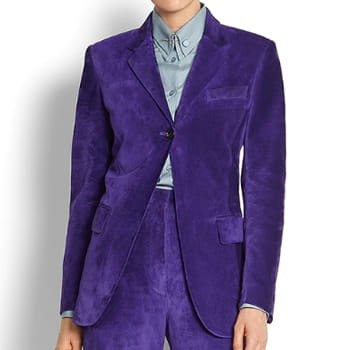 Salvatore Ferragamo Suede Single-Breasted Jacket